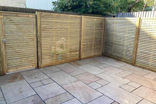 Fencing and patio in central Cambridge
