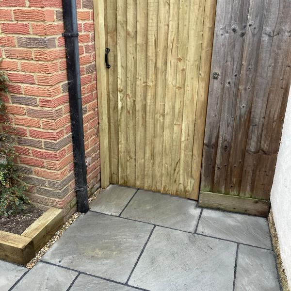 Garden gate and path in Bassingbourn